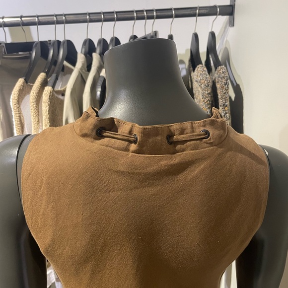 Sarah Pacini Flowing Tan Dress - Picture 7 of 10